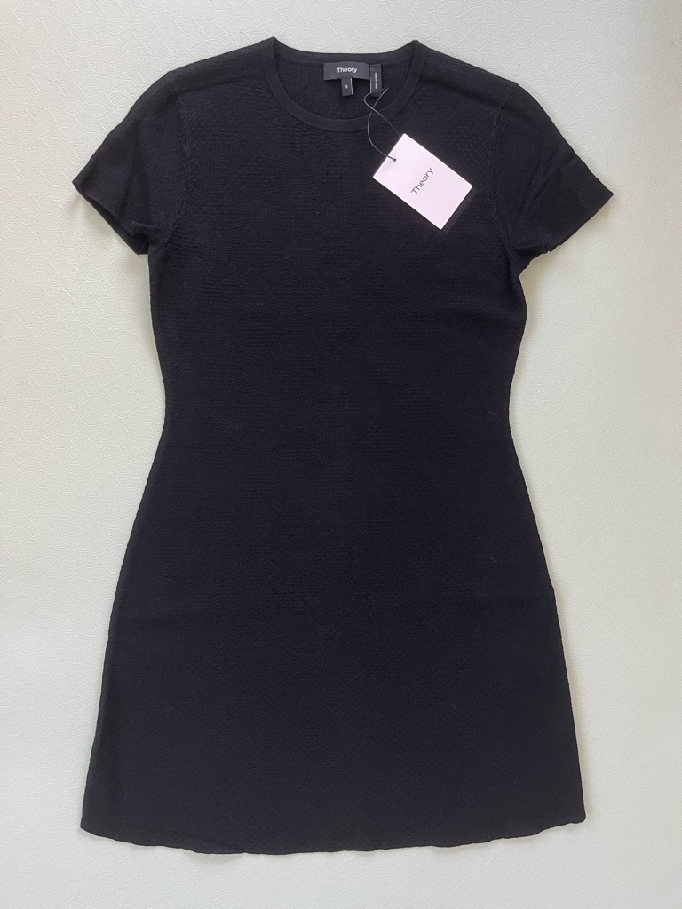Theory Branteen Ns Reverie Black Dress Sz S